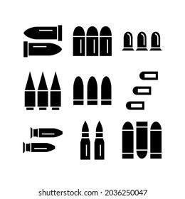 ammo icon or logo isolated sign symbol vector illustration - Collection of high quality black style vector icons
