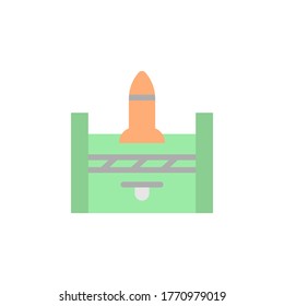 Ammo icon. Simple color vector elements of video game icons for ui and ux, website or mobile application