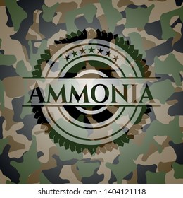 Ammonia on camo pattern. Vector Illustration. Detailed.