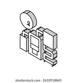 ammonia production isometric icon vector. ammonia production sign. isolated symbol illustration