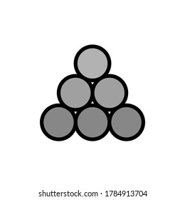 ammunition Balls, weapon icon. Simple color with outline vector elements of pirate icons for ui and ux, website or mobile application
