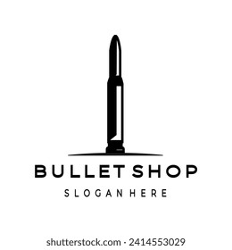 ammunition bullet logo vector illustrator design