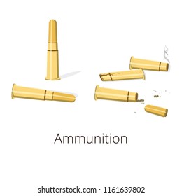 Ammunition and used ammunition