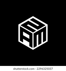 AMN letter logo design in illustration. Vector logo, calligraphy designs for logo, Poster, Invitation, etc.