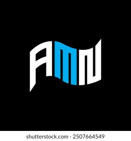 AMN logo design, AMN simple and modern logo. AMN luxurious alphabet design  
