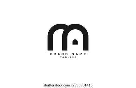 AMN, NAM, AMN, MA, AM, NA, AN,  Abstract initial monogram letter alphabet logo design