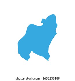 Amnat Charoen region map in country of Thailand