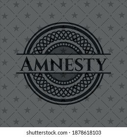 Amnesty black badge. Vector Illustration. Detailed. 