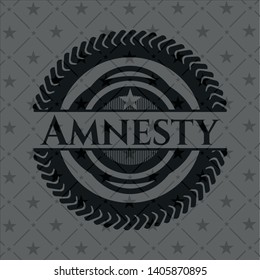 Amnesty dark emblem. Vector Illustration. Detailed.