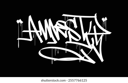 AMNESTY graffiti tag style design