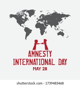 Amnesty International Day, 28 May. Vector Illustration.