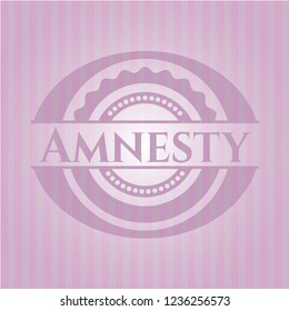 Amnesty pink emblem