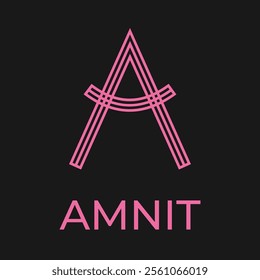 AMNIT Logo. Letter A Logo Design. Logo Template For Brands.
