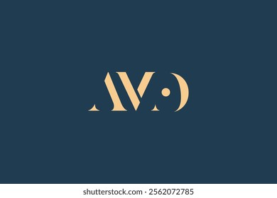 AMO abstract letter logo design. This logo is designed by three abstract letters.