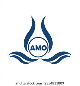 AMO  letter logo design with white background in illustrator, AMO  Monogram logo design for entrepreneur and business.
