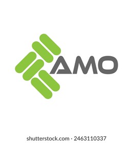 Diseño de Vector de logotipo de letra AMO, logotipo simple y moderno de AMO. Diseño de alfabeto de lujo AMO