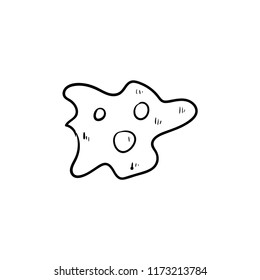 amoeba  doodle icon vector 