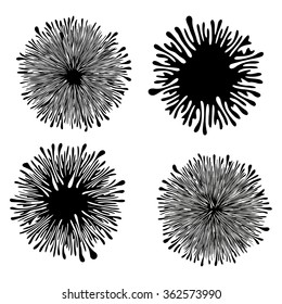 Amoeba Forms for Design Project - vector set