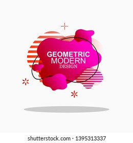 amoeba geometric colorful abstract liquid shapes with gradient color