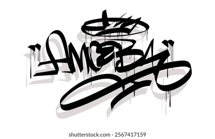 AMOEBA graffiti tag style design