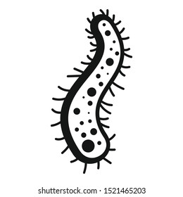 Amoeba icon. Simple illustration of amoeba vector icon for web design isolated on white background