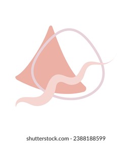 Amoeba, irregular blob shape vector illustration