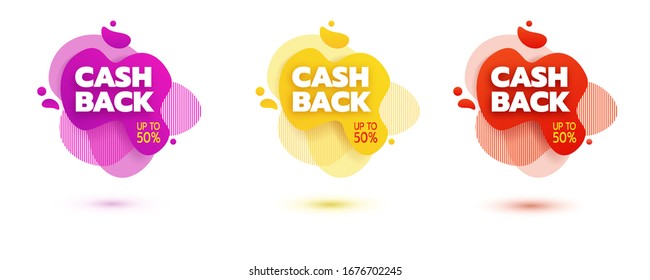 Amoeba liquid design. Dynamical colored forms of amoeba. Modern banner template for logo, flyer, presentation design. Yellow, red, blue colors