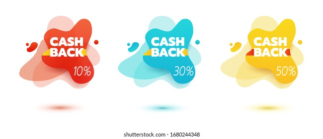 Amoeba liquid design. Dynamical colored forms of amoeba. Modern banner template for logo, flyer, presentation design. Yellow, red, blue colors