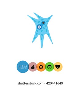 Amoeba Radiozoa Vector Icon