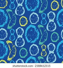 AMOEBA SEAMLESS PATTERN WITH BRIGHT WATER COLOR EFFECTS VECTOR