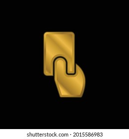Darunter vergoldete Metallic-Ikone oder Logo-Vektorgrafik