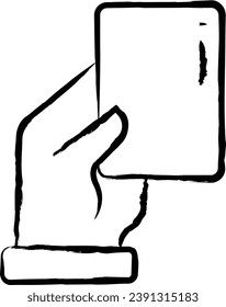 Amonestation hand drawn vector illustration