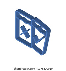Amonestation isometric left top view 3D icon