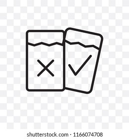 Amonestation vector icon isolated on transparent background, Amonestation logo concept