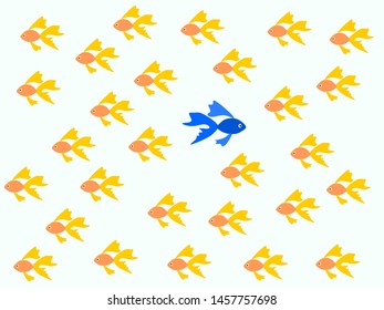 “Blue fish” among other orange fish - differentiate yourself to be outstanding