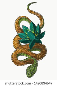 among snakes there can be a beautiful flower