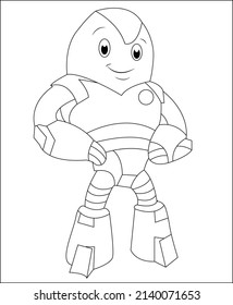 Among us coloring page book page line art vector 