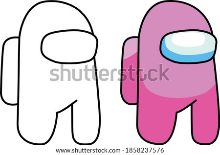 Among us Illustrator Art Game Character 
