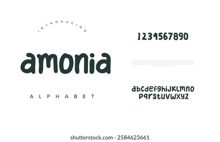 Amonia font Calligraphy Logotype Script Brush Font Type Font lettering handwritten