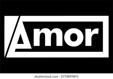 AMOR logo vector for affection product symbol