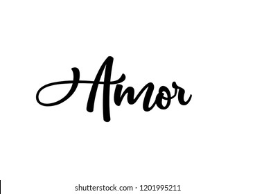 Amor (love) lettering font handwritten 