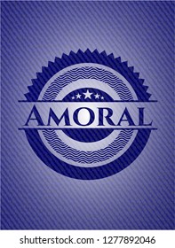 Amoral with jean texture