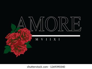 Amore Slogan graphic