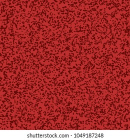 Amorphous dot shapes randomly multiplied into teeming abstract texture in shades of red