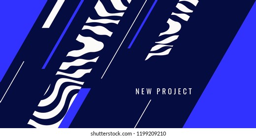 The amorphous elements with the effect of visual distortion.