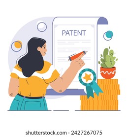 Amortization and depreciation set. Calculating the value for business assets over time. Company asset lifespan , capital valuation. Financial report. Flat vector illustration