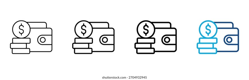 Amoubt Icon Different Style Outline Collection Set Vector Illustration
