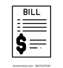 Amount Bill Dualtone Icon Style