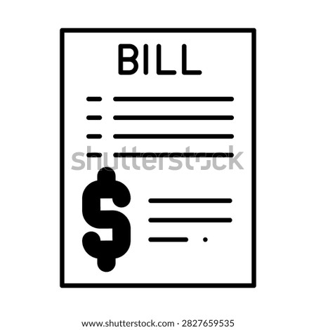 Amount Bill Dualtone Icon Style