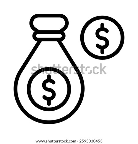 Amount icon illustration in line style. Perfect for website mobile app presentation. Suitable for any user interface and user experience